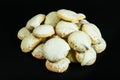 Pistachio biscuits Royalty Free Stock Photo