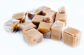 plastic wrapped caramels Royalty Free Stock Photo