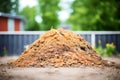 pile of podzol soil showing its various layers Royalty Free Stock Photo