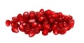 Pile of pomegranate seeds (isolated)