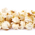 Pile of popcorn flakes isolated Royalty Free Stock Photo