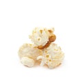 Pile of popcorn flakes isolated Royalty Free Stock Photo