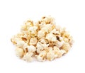 Pile of popcorn flakes isolated Royalty Free Stock Photo