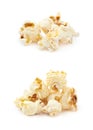 Pile of popcorn flakes isolated Royalty Free Stock Photo