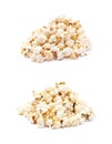 Pile of popcorn flakes isolated Royalty Free Stock Photo