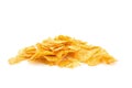 Pile of potato chips Royalty Free Stock Photo