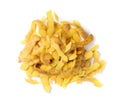 Pile of potato peel isolated on white background Royalty Free Stock Photo