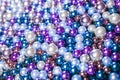 Pile purple balls of bead suitable for background