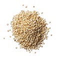 Pile of quinoa grain isolated on a white background Royalty Free Stock Photo