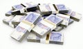 Scattered Banknote Stacks Royalty Free Stock Photo
