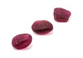 Pile of raw natural ruby Royalty Free Stock Photo