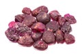 Pile of raw natural ruby Royalty Free Stock Photo
