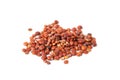 Pile of raw red quinoa seeds on white background. Vegetable planting Royalty Free Stock Photo