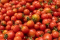 Pile of red cherry tomatoes Royalty Free Stock Photo