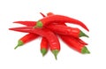 Pile of red chilli peppers ()