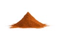 Pile of red ground paprika isolated on white Royalty Free Stock Photo