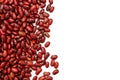 Pile of red kidney bean, canned beans isolated on white background Royalty Free Stock Photo