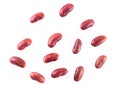 Pile of red kidney bean, canned beans isolated on white background Royalty Free Stock Photo