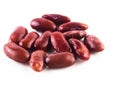 Pile of red kidney bean, canned beans isolated on white background, Red beans ready to eat Royalty Free Stock Photo