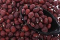 Pile of red kidney bean, canned beans isolated on white background, Top view. Royalty Free Stock Photo