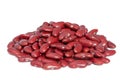 Pile Red kidney bean isolated on white background. Royalty Free Stock Photo