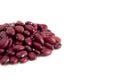 PIle of Red Kidney Beans Isolated on a White Background Royalty Free Stock Photo