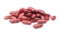 Pile of red kidney beans isolated on white background Royalty Free Stock Photo