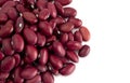 PIle of Red Kidney Beans Isolated on a White Background Royalty Free Stock Photo