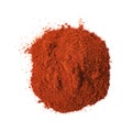 Pile of red paprika powder isolated Royalty Free Stock Photo