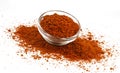 Pile of red paprika powder isolated on white background Royalty Free Stock Photo