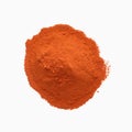 Red paprika powder isolated on white background Royalty Free Stock Photo