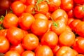 Pile of red tomatoes at vegetable market Royalty Free Stock Photo