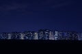 A pile of residential buildings, Night photo.