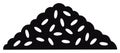Pile of rice grains, vector illustration, black and white, simple design Royalty Free Stock Photo