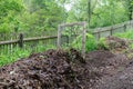 Pile with ripe compost Royalty Free Stock Photo