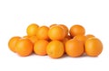 Pile of ripe oranges isolated Royalty Free Stock Photo