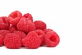 Pile of ripe raspberry