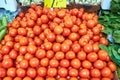 Pile of ripe red tomatoes Royalty Free Stock Photo
