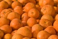 Pile of ripe tangerines