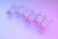 Pile of RJ45 ethernet connectors Royalty Free Stock Photo