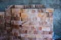 Pile of Rock Salt Tiles Royalty Free Stock Photo