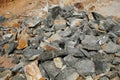 Pile Of Rocks I.E. Lithium Mining And Natural Resources Like Limestone Mining In Quarry. Natural Zeolite Rocks Are Excavated With Royalty Free Stock Photo
