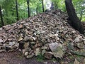 Pile of Rocks on Mountain Top Royalty Free Stock Photo