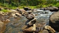 Pile of rocks in the river Royalty Free Stock Photo