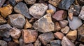 Pile of Rocks Scattered on the Ground Royalty Free Stock Photo