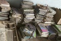 Pile of rotting books Royalty Free Stock Photo