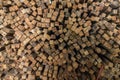 Pile of rough sawn timber Royalty Free Stock Photo
