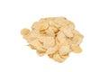 Isolated Pile of Yellow Potato Chips on Transparent Background: Round and Crunchy Snack Delight Royalty Free Stock Photo
