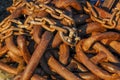 Pile of rusty chains Royalty Free Stock Photo