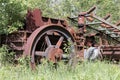 A pile of rusty junk and old mining equipment Royalty Free Stock Photo